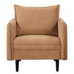 Fauteuil Palawan Velours Ravi: Marron clair