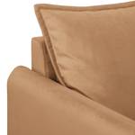 Fauteuil Palawan Velours Ravi: Marron clair