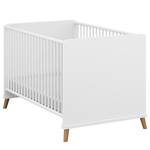 Lit bébé Mieke Blanc - Bois manufacturé - 77 x 86 x 143 cm