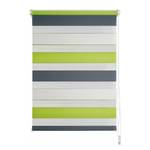 Klemmfix duo-rolgordijn just-triple polyester - Appelgroen/grijs - 90 x 160 cm