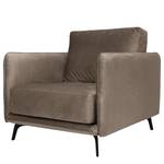 Fauteuil Frederike Microfibre Faria: Gris marron