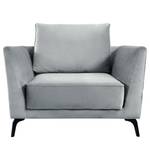 Fauteuil Gobabis Velours Ravi: Gris clair