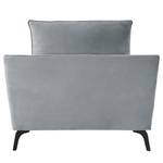 Fauteuil Gobabis Velours Ravi: Gris clair