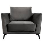 Fauteuil Gobabis Velours Ravi: Gris