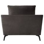 Fauteuil Gobabis Velours Ravi: Gris marron