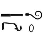 Bastone per tenda Hook 13/16 mm Zama - Nero