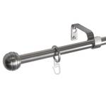 Bastone per tenda Habito/Rillmino Zama - Effetto acciaio inox - Larghezza: 120 cm