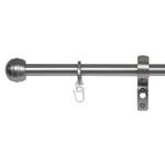 Bastone per tenda Habito/Rillmino Zama - Effetto acciaio inox - Larghezza: 120 cm