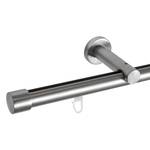 Bastone per tenda Profilo 20 mm Zama - Effetto acciaio inox - Larghezza: 160 cm