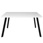 Table Napo Blanc mat - Largeur : 80 cm - Noir - Angulaire