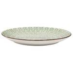 Assiette RETRO V Porcelaine - Vert