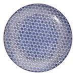 Assiette RETRO III Porcelaine - Bleu