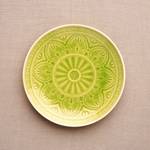 Assiettes SUMATRA II (lot de 4) Céramique - Vert clair - Vert clair