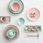 Dinnerteller-Set HANAMI III (6er-Set) Keramik - Pink