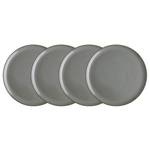 Assiettes à dessert NATIVE (lot de 4) Céramique - Gris - Gris