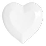 Herzteller HEART Keramik - Weiß - Breite: 19 cm