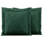 Kussensloop Helia (set van 2) polyester - Donkergroen - 45 x 45 cm