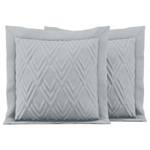 Housses de coussin Helia (lot de 2) Polyester - Argenté - 45 x 45 cm