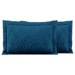 Kissenbezug Helia (2er-Set) Polyester - Dunkelblau - 50 x 70 cm