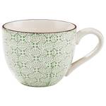 Tasses RETRO VI (lot de 6) Porcelaine - Blanc / Vert