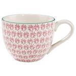 Tasses RETRO V (lot de 6) Porcelaine - Blanc / Rouge