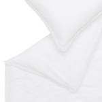 Parure de lit Fringe Coton - Blanc - 135 x 200 cm + oreiller 80 x 80 cm