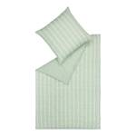 Parure de lit Harp Stripe Coton - Vert clair - 200 x 200 cm + 2 oreillers 80 x 80 cm