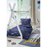 Parure de lit enfant Sharks Coton - Bleu marine