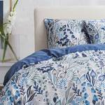 Parure de lit Lily Coton - Bleu - 155 x 220 cm + 2 oreillers 80 x 80 cm