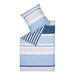 Parure de lit Lenny Coton - Bleu - 155 x 220 cm + 2 oreillers 80 x 80 cm