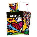 Copripiumino e federa Britto Hearts Cotone - multicolore