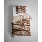 Parure réversible de lit Osmin Satin de coton - Naturel - 135 x 200 cm + oreiller 80 x 80 cm
