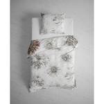 Parure réversible de lit Dairis Satin de coton - Naturel - 155 x 220 cm + oreiller 80 x 80 cm