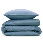 Parure de lit Satinado Satin de coton - Bleu jean - 200 x 250 cm + 2 coussin 60 x 70 cm