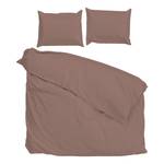 Parure de lit Satinado Satin de coton - Rose vieilli - 200 x 250 cm + 2 coussin 60 x 70 cm