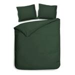 Parure de lit Banda Satin de coton - Vert foncé - 240 x 260 cm + 2 coussin 60 x 70 cm