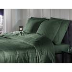 Parure de lit Diamante Satin de coton - Vert foncé - 200 x 200 cm + 2 oreillers 80 x 80 cm