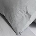 Parure de lit Bassano Percale de coton - Gris - 200 x 260 cm + 2 coussin 60 x 70 cm
