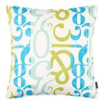 Housse de coussin Tipo Coton - Turquoise / Citron - 50 x 50 cm