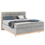 Boxspring Linea Zilvergrijs - 180 x 200cm - H3 medium