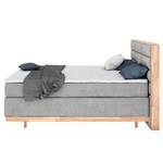 Boxspring Linea Zilvergrijs - 200 x 200cm - Tweepersoonsmatras H2/H3