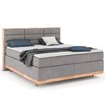 Boxspring Linea Zandgrijs - 180 x 200cm - Tweepersoonsmatras H3/H4