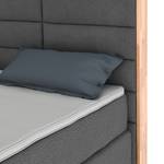 Boxspringbett Linea Steingrau - 180 x 200cm - H4