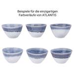 Schale ATLANTIS II Steinzeug - Weiß / Blau - Weiß / Blau