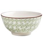 Bols RETRO IV (lot de 6) Porcelaine - Blanc / Vert