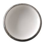 Soepbord Silk (set van 5) keramiek - wit/grijs - Diameter: 15 cm