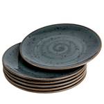 Dinerbord Arando I (set van 6) porselein - antracietkleurig - Diameter: 26 cm