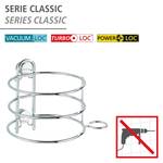 Porte sèche-cheveux Classic Acier - Argenté