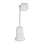 Stand-Toilettenpapierhalter Cianorte Stahl - Weiß