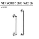 Wandhaltegriff Secura I Aluminium / Kunststoff - Chrom - Weiß - Breite: 65 cm